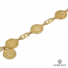 Versace 18k Yellow Gold Medusa Bracelet